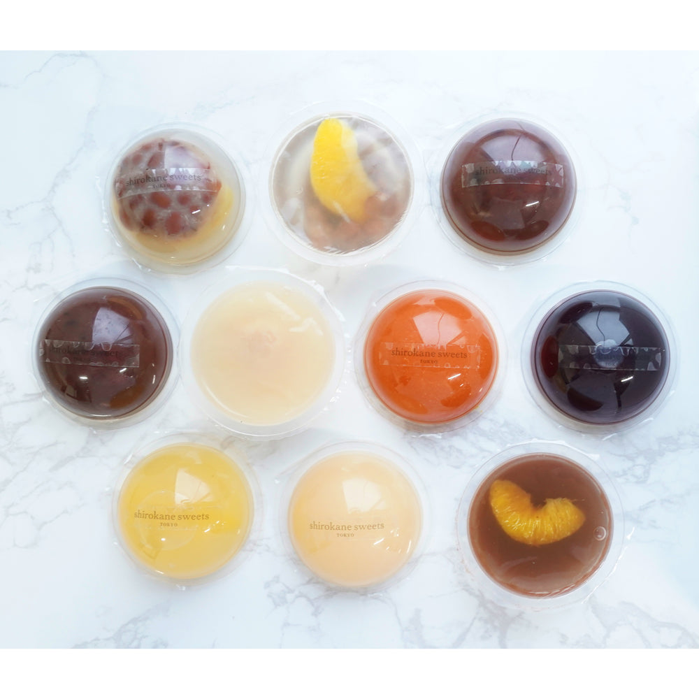 「shirokane sweets TOKYO」涼菓 フルーツゼリー&フルーツあんみつゼリー(20個GiftBOX)