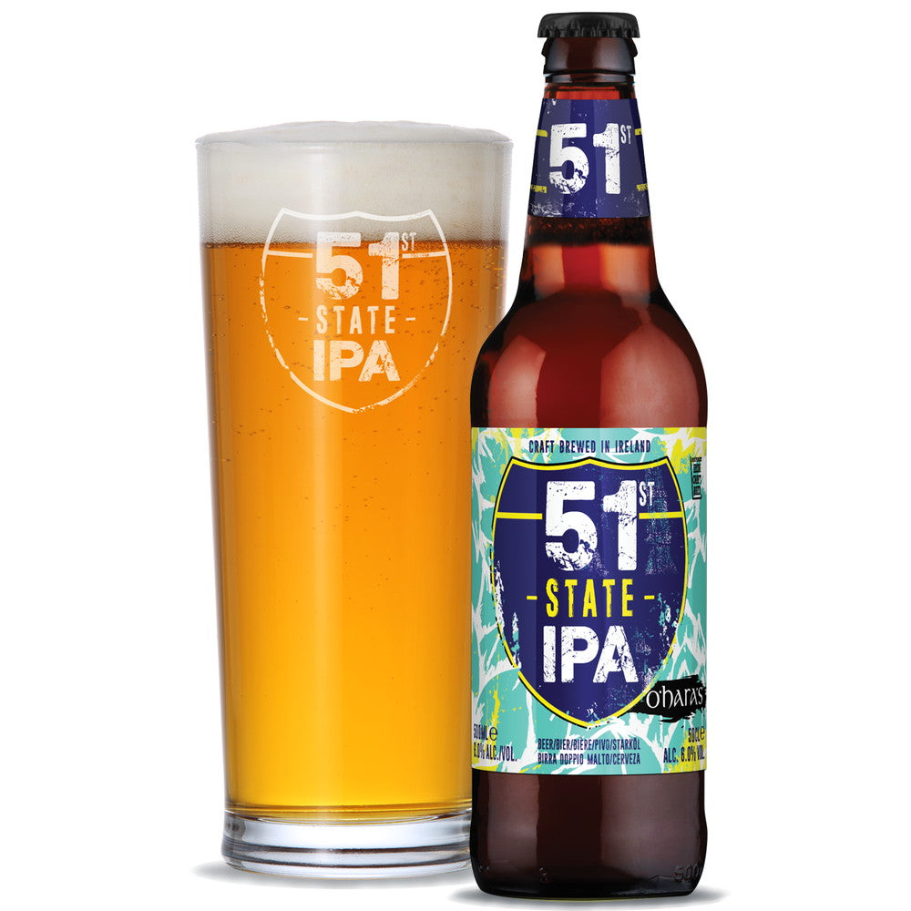 オハラズ51フィフティファーストステイト(アイルランド)IPA瓶330ml【24本(1ケース)】