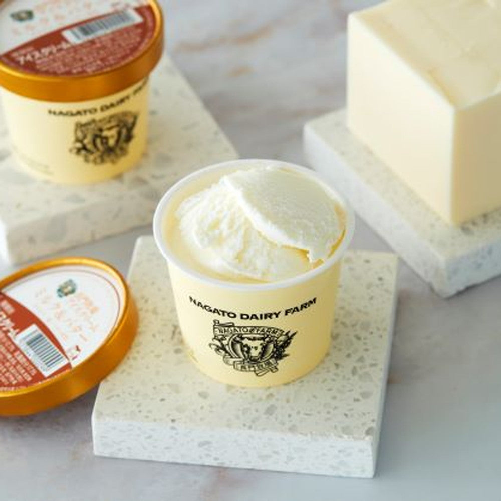 長門牧場 アイスクリーム「ミルク&バター」7個