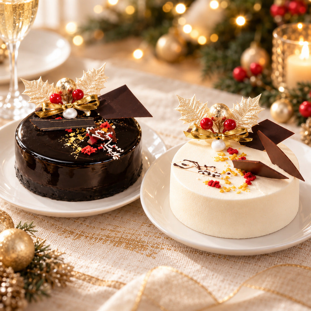 shirokane sweets TOKYO 白金クリスマスデュオ 2種食べ比べ(フロマージュショート&ショコラ)