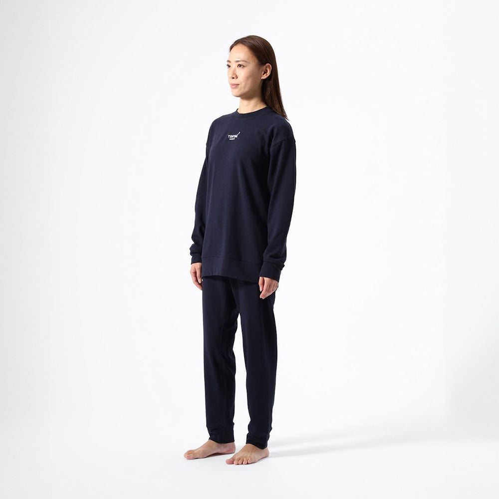 【一般医療機器】リカバリーウェアBAKUNE スウェット上下 ネイビー(Unisex XS)