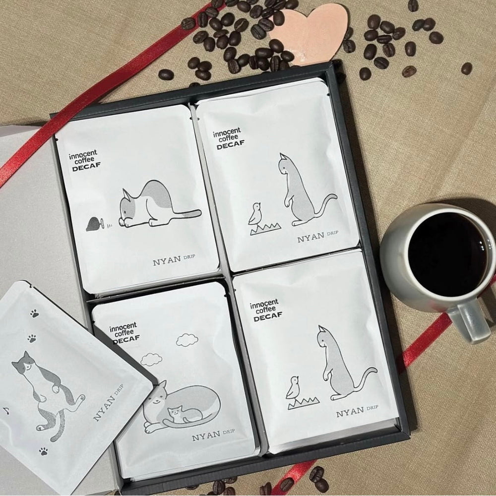 デカフェ専門イノセントコーヒー NYAN coffeeドリップバッグセット(猫10Pセット)