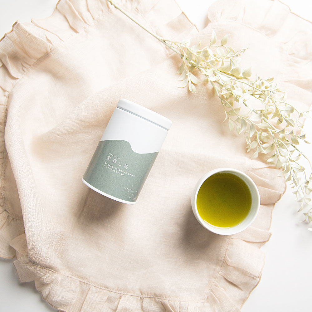 お茶と、暮らしと 深蒸し茶ティーバッグ缶+Teaミルクジャム 2種各45g(抹茶・ほうじ茶)