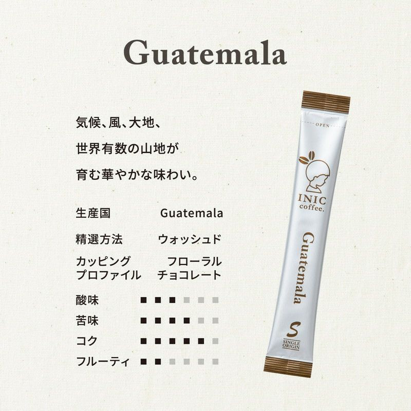 INIC coffee ドリップドコーヒーパウダー ビーンズアロマ グァテマラ 30P