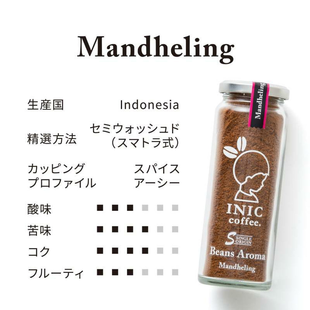 INIC coffee ドリップドコーヒーパウダー ビーンズアロマ スペシャルボックス 001(55gx3本)