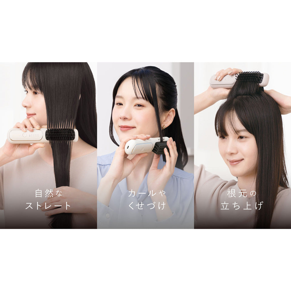 FESTINO(フェスティノ)充電式スタイリング ヒーターブラシ ホワイト