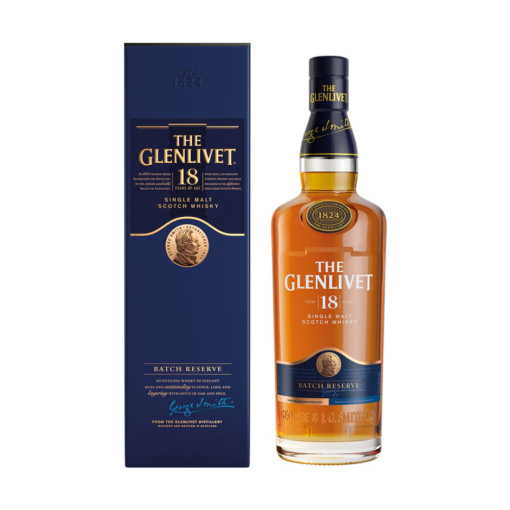 1824年創業スコッチ・ウイスキー ザ・グレンリベット 18年 箱入 700ml 2本