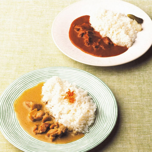 日本の極み　淡路島の玉ねぎ牛すじカレー＆グリーンカレー