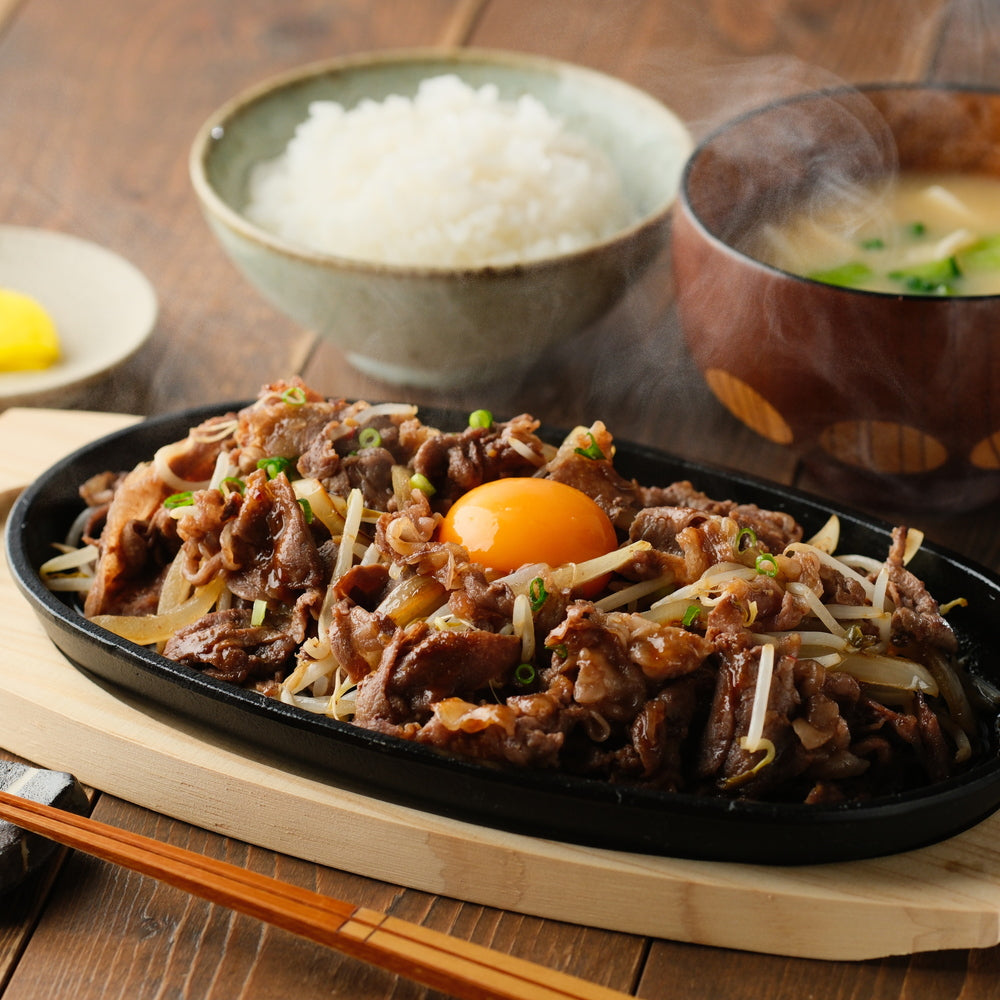 昭和20年創業　大阪「赤丸食堂」の焼肉定食200g