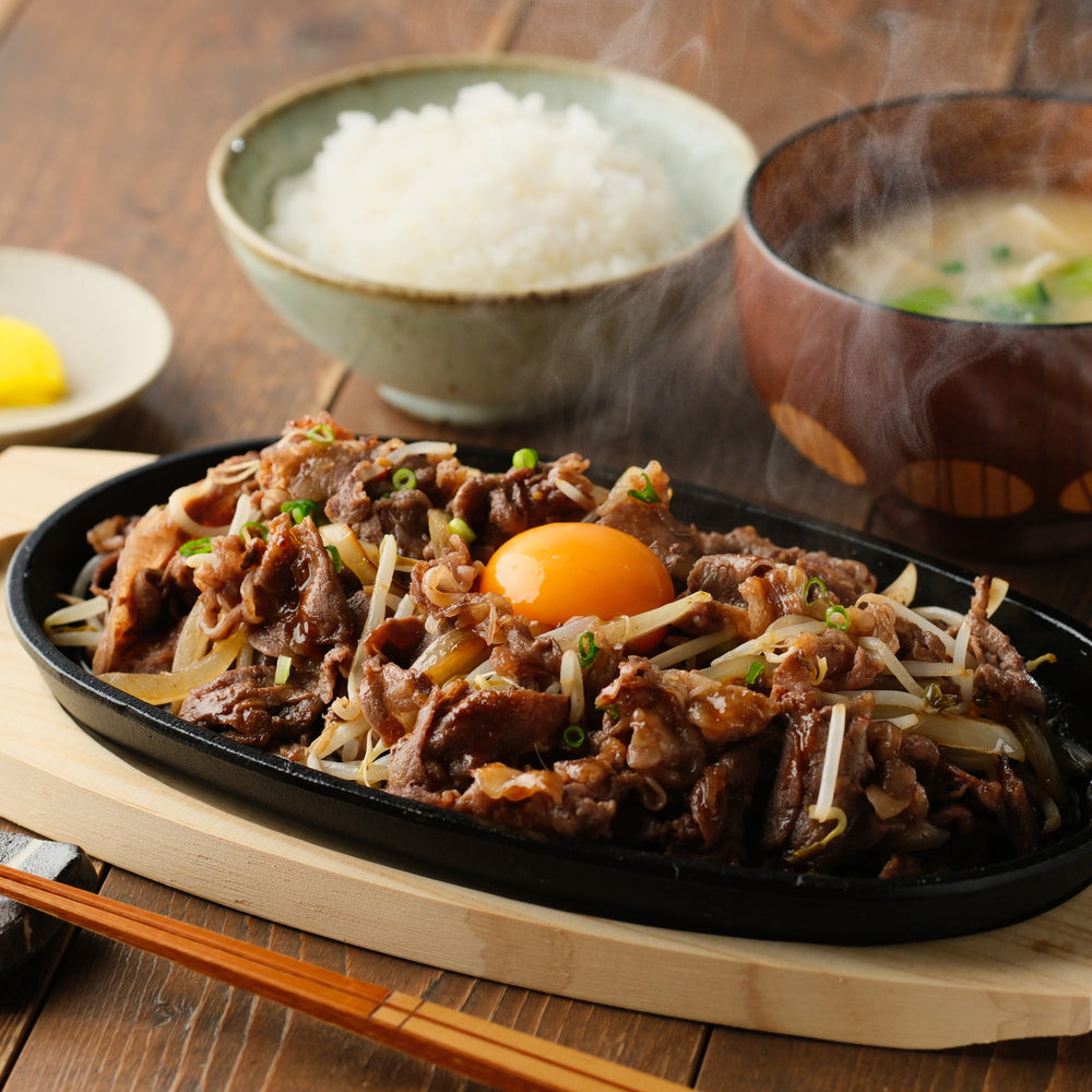 昭和20年創業　大阪「赤丸食堂」の焼肉定食200g