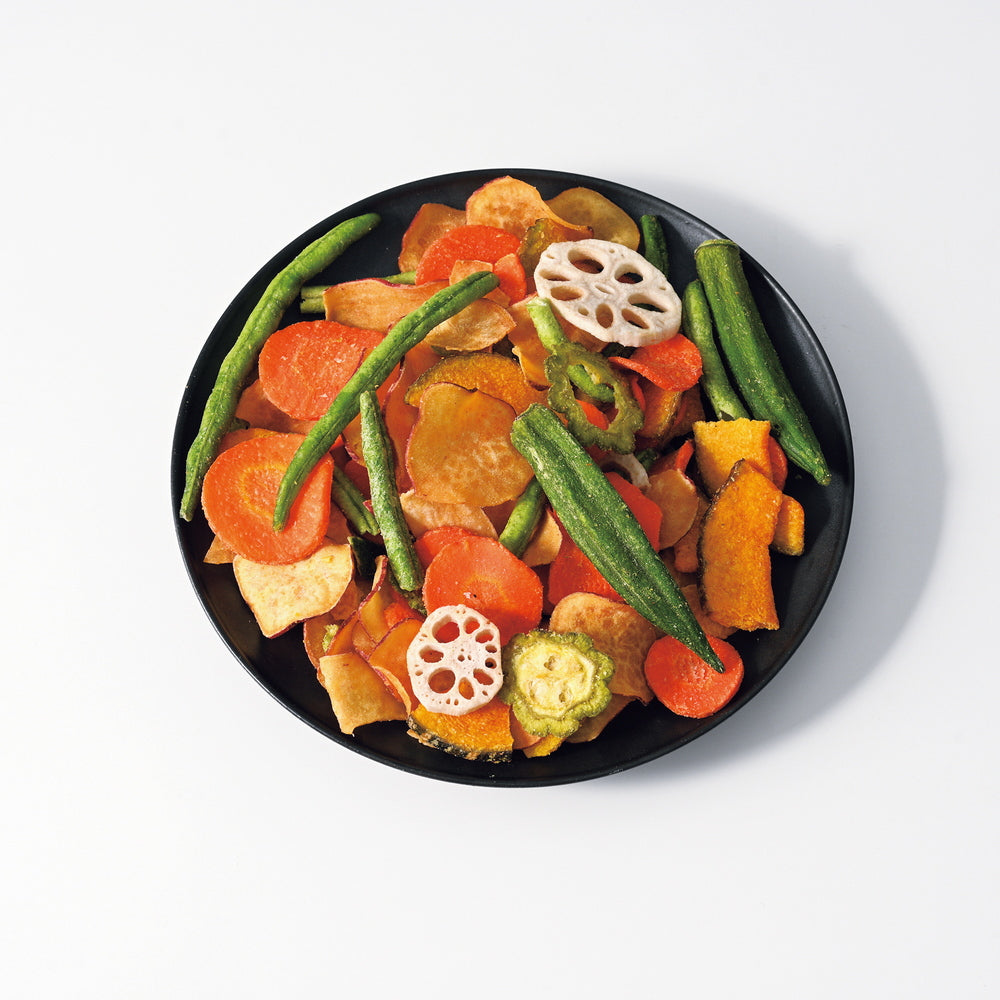 豆徳　野菜チップス缶　7種の野菜