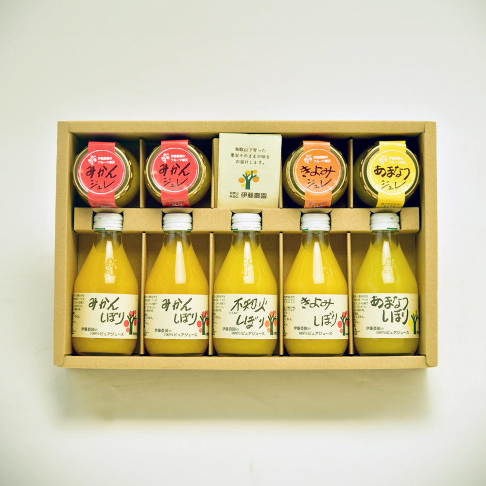 明治30年創業 「伊藤農園」　100％ピュアジュース4種＆ジュレ3種