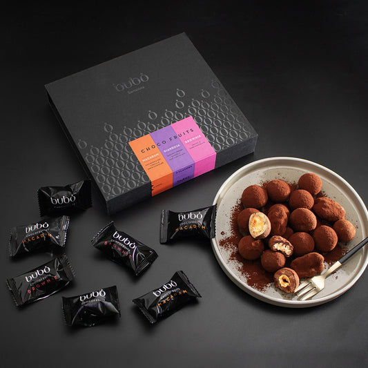 ブボ・バルセロナ　チョコフルーツ　アソートボックス（3種・18個入）