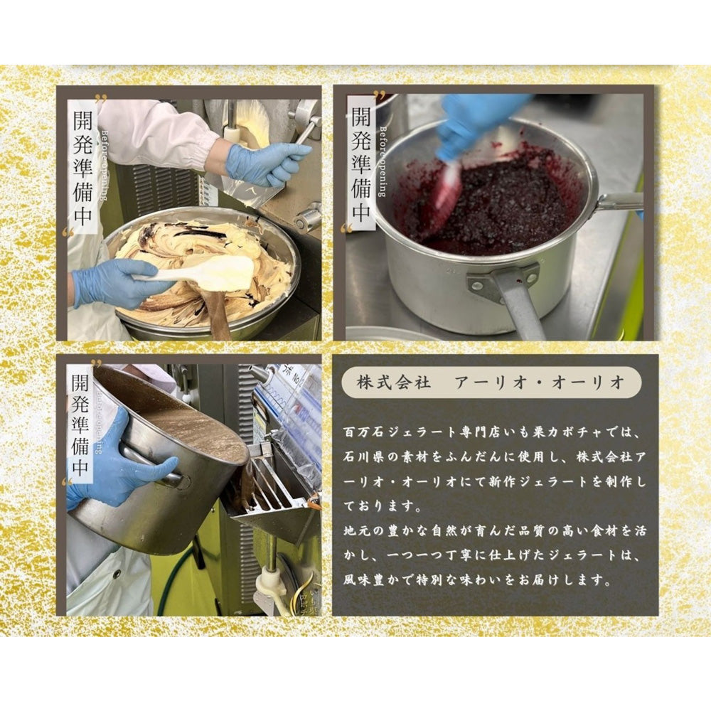 高級和栗モンブラン専門店「いも栗カボチャ」　黒胡麻ジェラート（6個）