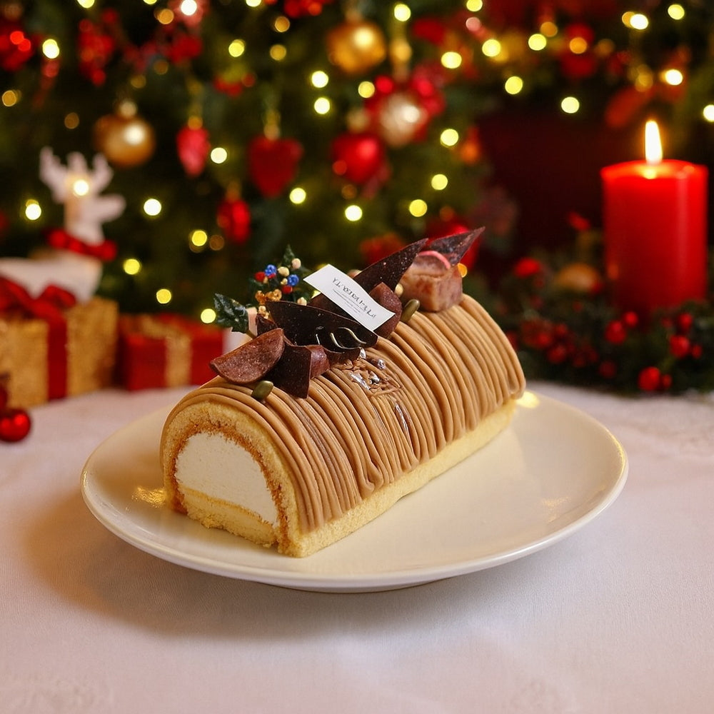 白金スイーツ　白金ブッシュドノエル（皇室献上栗　山江栗）