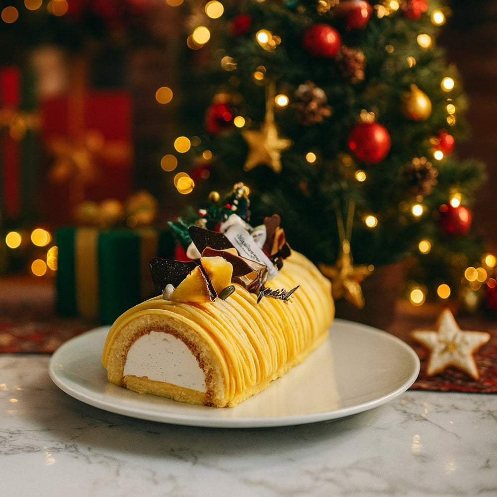 白金スイーツ　白金ブッシュドノエル（幻のさつまいも　シルクスイート）