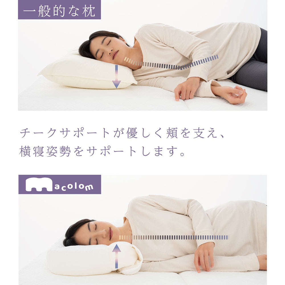 cocochi factory　女性が考えた寝返りしやすい熟睡枕 macolom