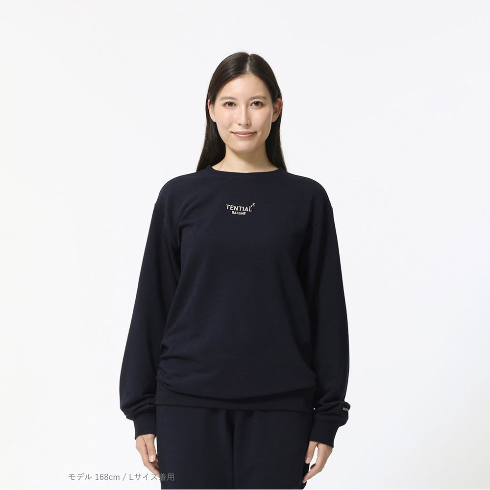 リカバリーウェア BAKUNE スウェット 上下 ネイビー (Women’s_M)