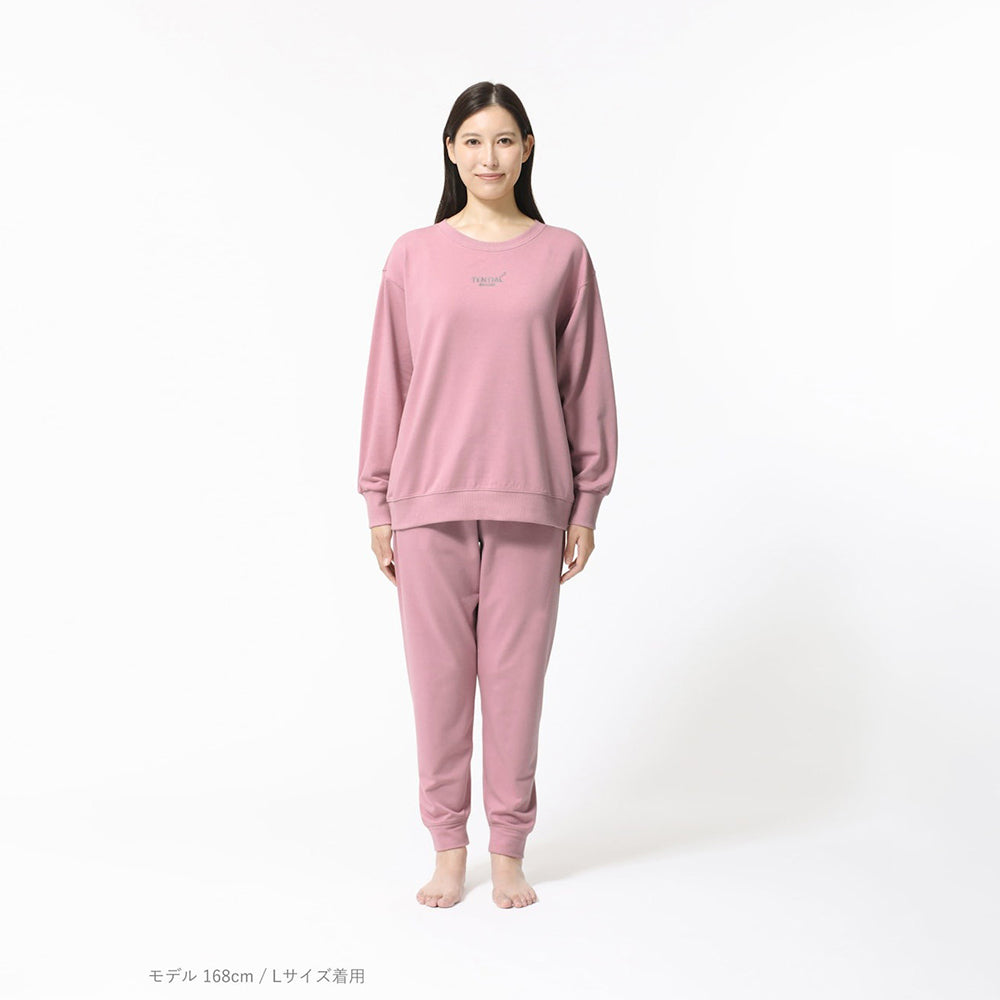 リカバリーウェア BAKUNE スウェット 上下 ピンク (Women’s_M)
