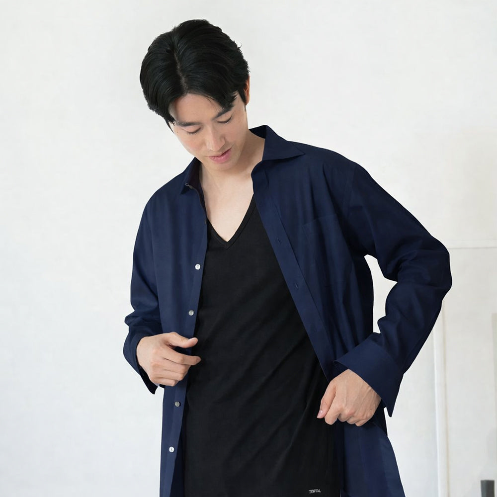 リカバリーウェア BAKUNE インナーウェア半袖(Vﾈｯｸ) Men'sブラック(S)　2枚