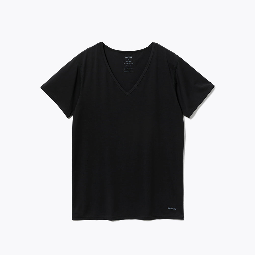 リカバリーウェア BAKUNE インナーウェア半袖(Vﾈｯｸ) Men'sブラック(L)　2枚
