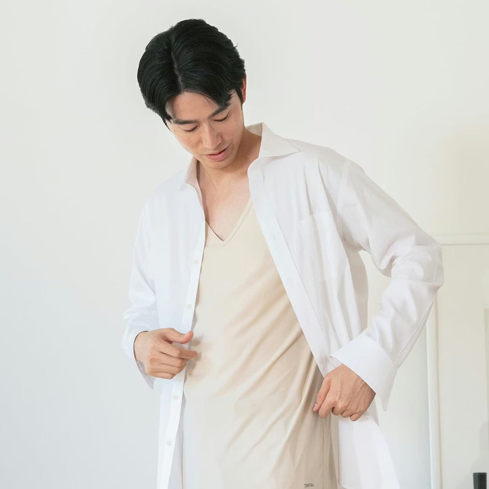 リカバリーウェア BAKUNE インナーウェア半袖(Vﾈｯｸ) Men'sブラック(XL)　2枚