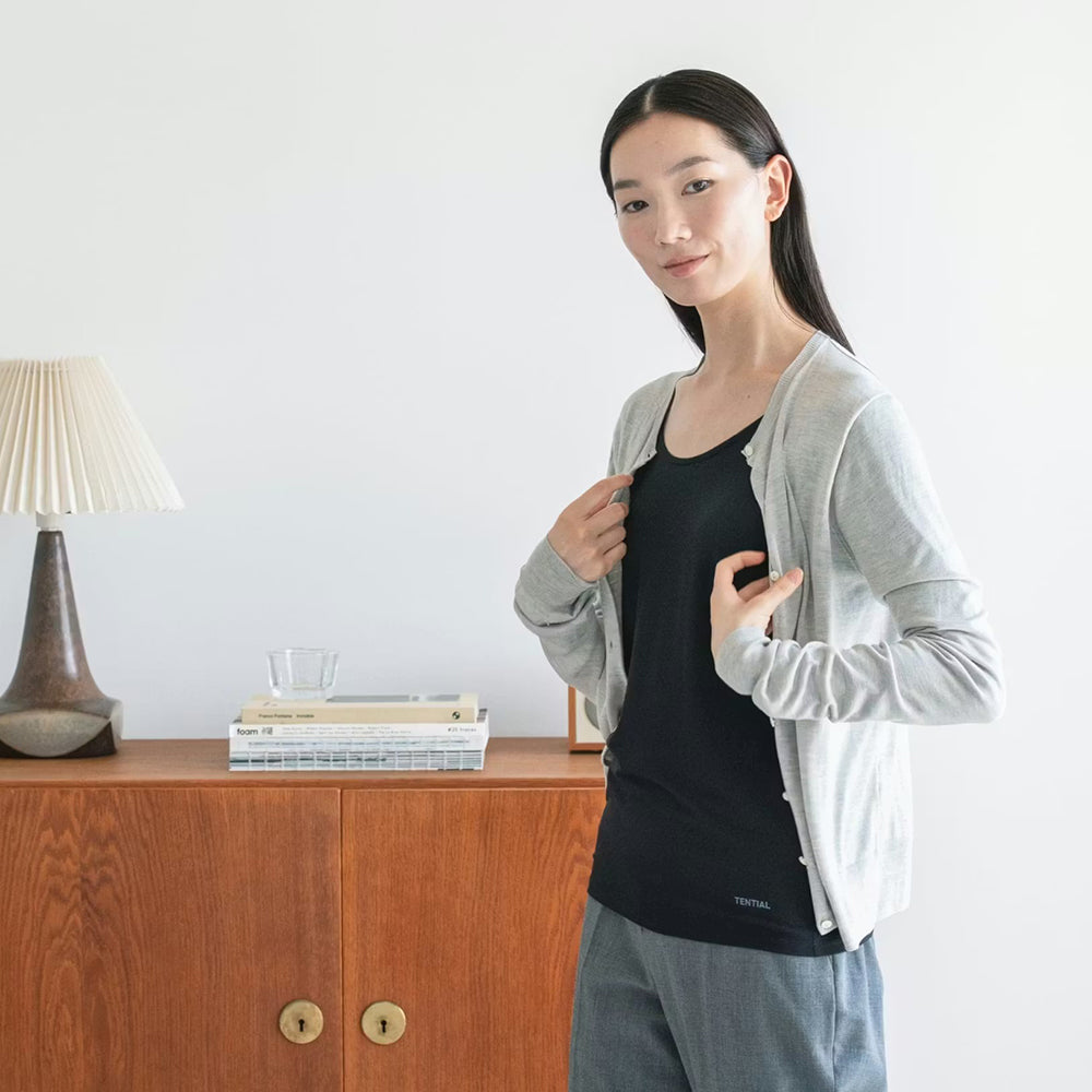 リカバリーウェア BAKUNE インナーウェア長袖 Women'sブラック(XL)　2枚