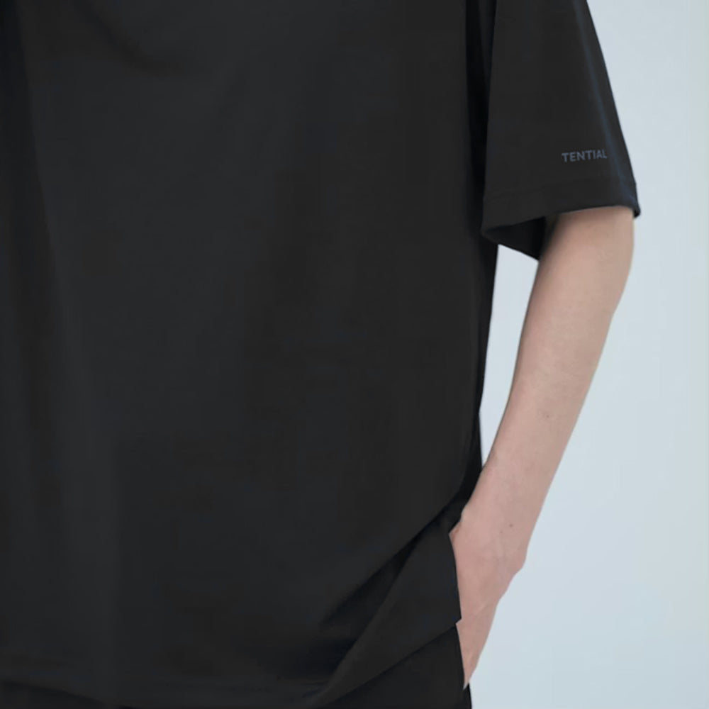 リカバリーウェア BAKUNE Dry Men's 半袖上下セット ブラック L 【一般医療機器】
