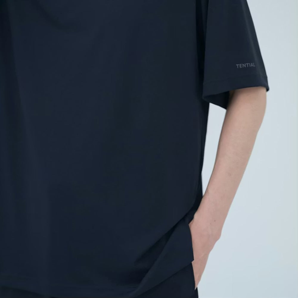 【父の日カード】 リカバリーウェア BAKUNE Dry Men's 半袖上下セット ネイビー L 【一般医療機器】