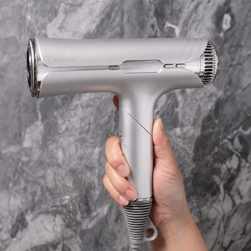 KINUJO（絹女）Silk Premium Dryer クリアシルバー