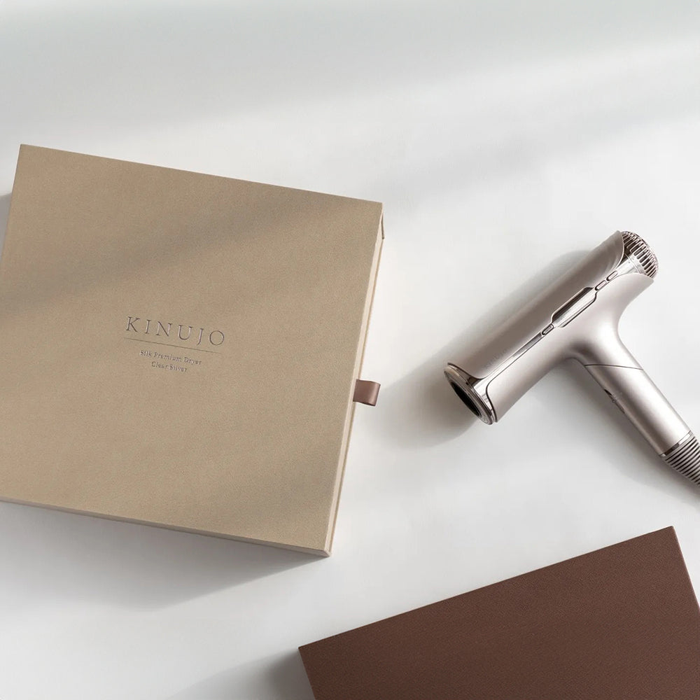 KINUJO（絹女）Silk Premium Dryer クリアシルバー