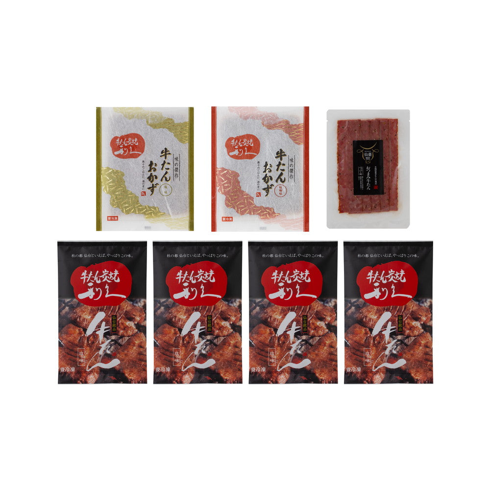 宮城 「利久」 利久の牛たん三昧 4種食べ比べ（690g）