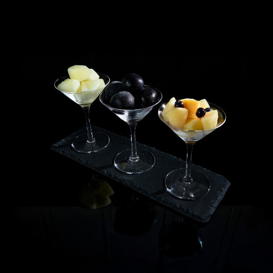 「凍眠フルーツ」　3種食べ比べ（ラ・フランス、ナガノパープル、ミックスフルーツ）