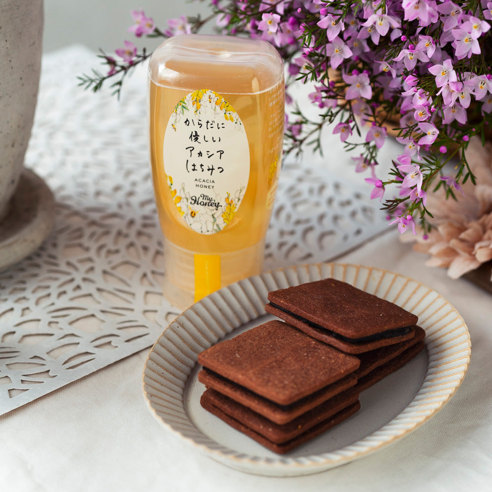 表参道 はちみつ専門店 「MY HONEY」 アカシアはちみつ＆ハニーショコラサンドリープセット