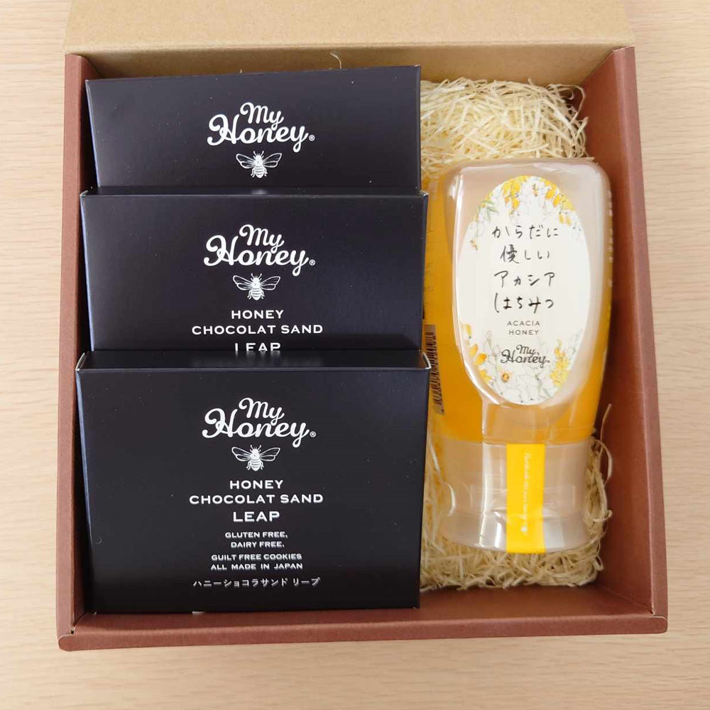 表参道 はちみつ専門店 「MY HONEY」 アカシアはちみつ＆ハニーショコラサンドリープセット