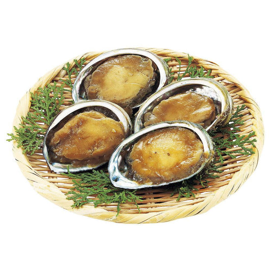 北海道産あわびのやわらか煮(70g 殻付重量×4)