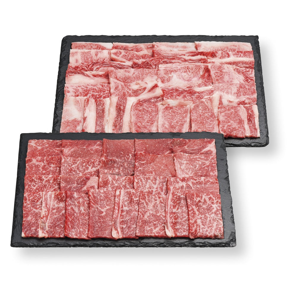 国産黒毛和牛焼肉用（バラ500g、モモ500g）