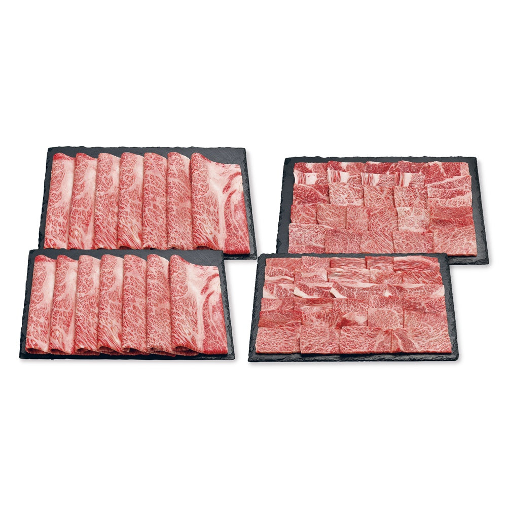 宮崎牛 すき焼&焼肉用（すき焼用肩ロース1.1kg、焼肉用肩ロース1.1kg）