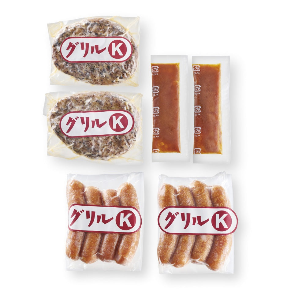 グリルKハンバーグとソーセージ詰合せ