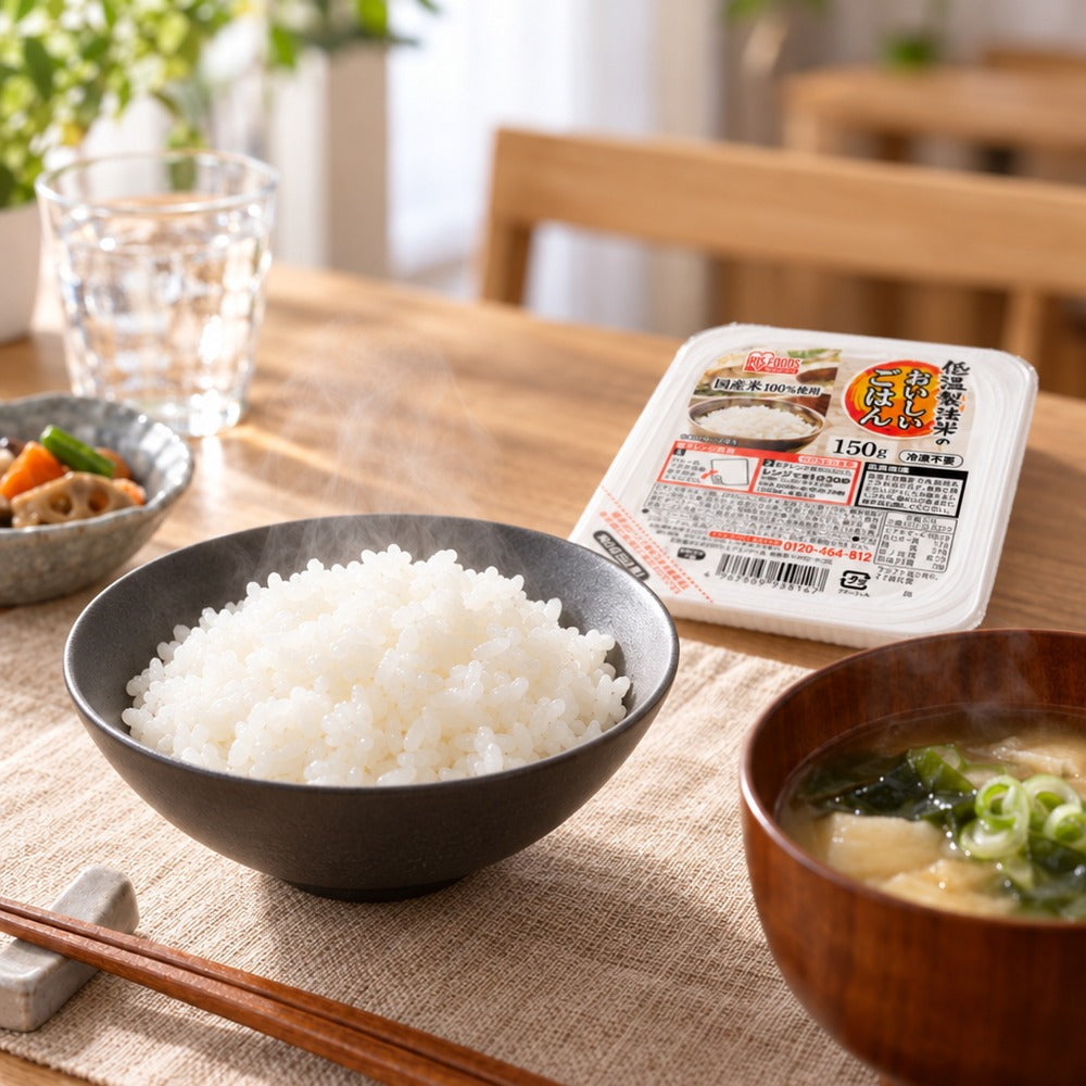 アイリス　低温製法米のおいしいごはん　国産米150g10個（4袋）