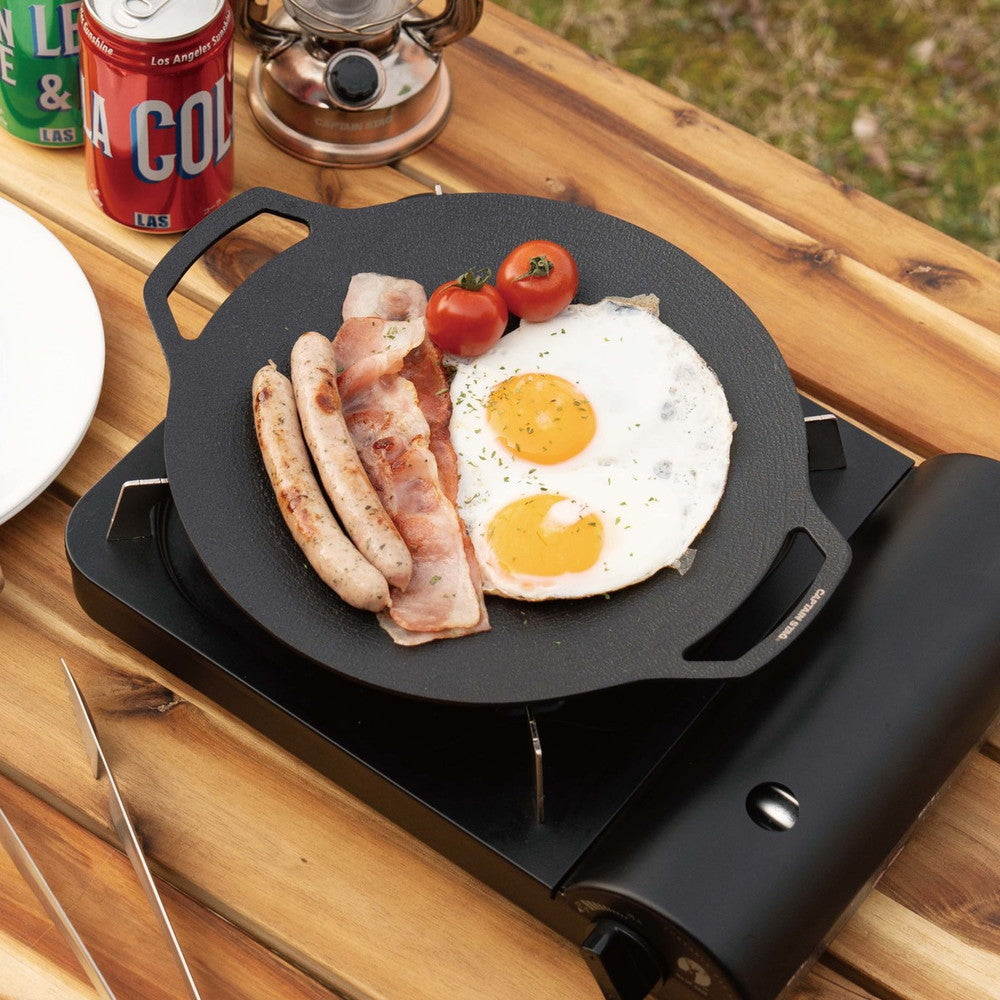 キャプテンスタッグ　ラウンド グリルプレート 25cm