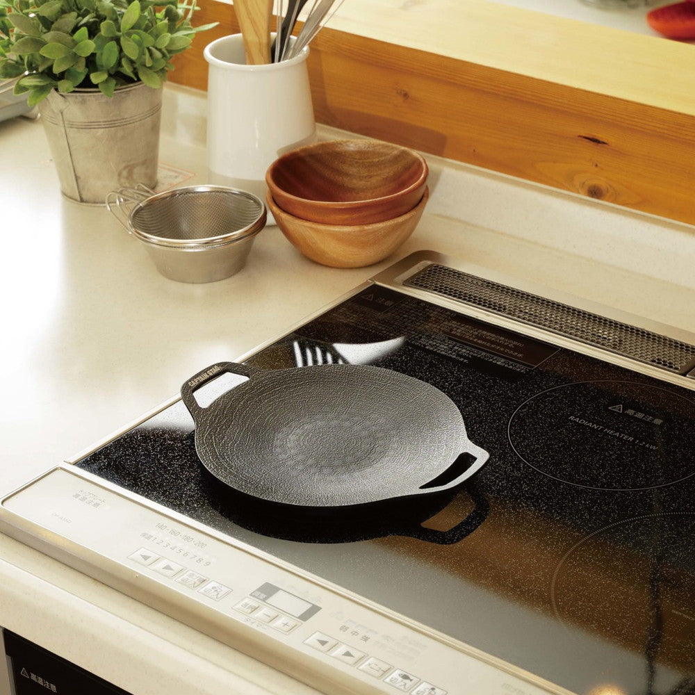 キャプテンスタッグ　ラウンド グリルプレート 20ｃｍ