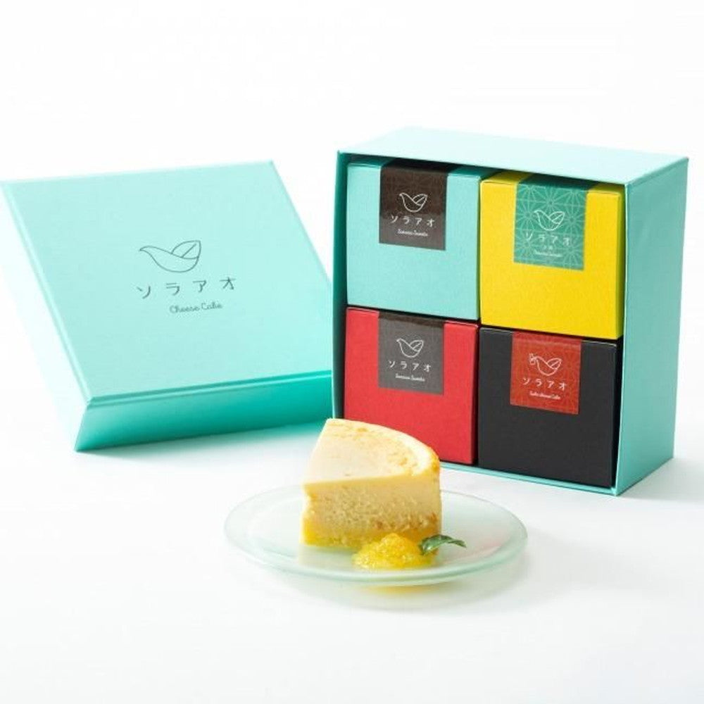 京都チーズケーキ専門店 ソラアオ　キューブおすすめ4種食べ比べセット