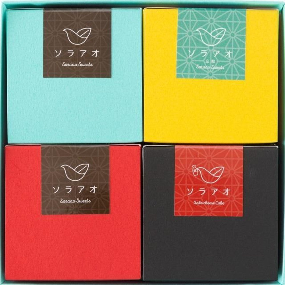 京都チーズケーキ専門店 ソラアオ　キューブおすすめ4種食べ比べセット