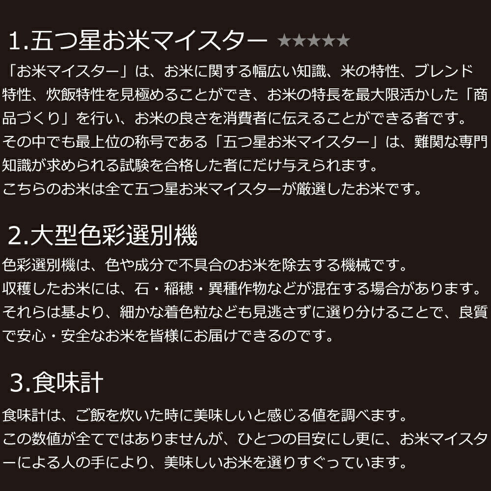 五つ星マイスター厳選・新潟こしひかり味わいギフト（4合）