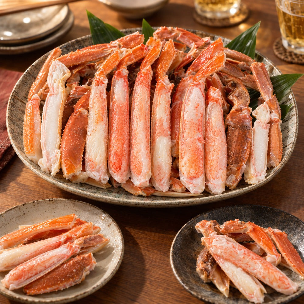 甘みたっぷり ボイルずわいがに 殻カット済みハーフポーション（1kg）