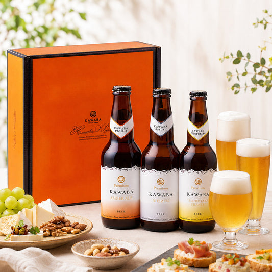 KAWABA(カワバ)川場ビール飲み比べ 3種3本(ヴァイツェン・エール・ピルスナー各1本)