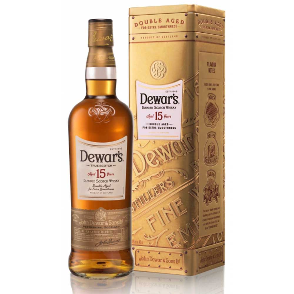 スコッチウイスキー Dewar's(デュワーズ)15年 750ml 3本