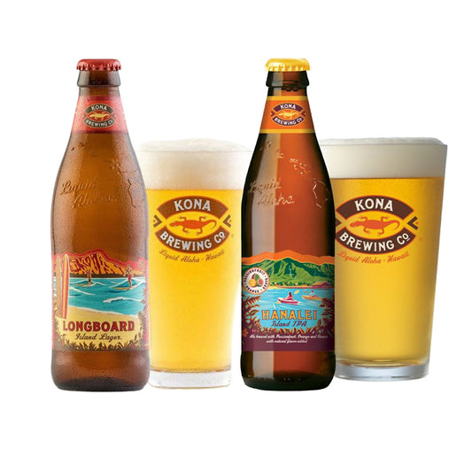 ハワイクラフトビール コナビール 2種飲み比べ(ロングボードアイランド&ハナレイアイランドIPA 各1本)瓶355ml