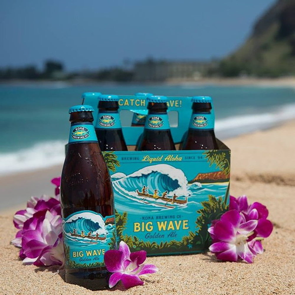 ハワイクラフトビール コナビール ビッグウェーブ ゴールデンエール 4本セット(瓶355ml)